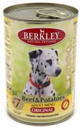 BERKLEY №7 Говядина с картофелем консервы для взрослых собак 400 г