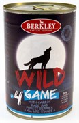 BERKLEY WILD №4 Дичь с морковью, капустой и лесными ягодами консервы для собак всех возрастов 400 г 