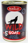 BERKLEY WILD №5 Коза с сельдереем, яблоками и лесными ягодами консервы для собак всех возрастов 400 г