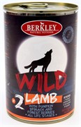 BERKLEY WILD №2 Ягненок с тыквой, шпинатом и лесными ягодами консервы для собак всех возрастов 400 г
