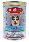BERKLEY №5 Паштет из ягненка с рисом консервы для взрослых собак 400 г