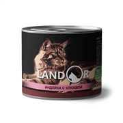 LANDOR Индейка с клюквой консервы для стерилизованных взрослых кошек 200 г 
