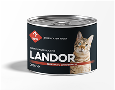 LANDOR Телятина с шиповником консервы для взрослых кошек 200 г