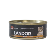 LANDOR Индейка с тыквой консервы для котят 100 г