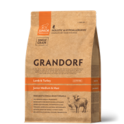 GRANDORF DOG Lamb&Turkey JUNIOR (ягнёнок с индейкой для юниоров) 10 кг. GRANDORF DOG Lamb&Turkey JUNIOR (ягнёнок с индейкой для юниоров) 10 кг.