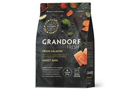GRANDORF Fresh Dog Adult MINI Salmon&Sweet Potato (Свежее филе лосося с бататом для собак мелких пород) 1 кг GRANDORF Fresh Dog Adult MINI Salmon&Sweet Potato (Свежее филе лосося с бататом для собак мелких пород) 1 кг
