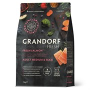 GRANDORF Fresh Dog Adult MED&MAXI Salmon&Sweet Potato (Свежее филе лосося с бататом для собак средних и крупных пород) 3 кг GRANDORF Fresh Dog Adult MED&MAXI Salmon&Sweet Potato (Свежее филе лосося с бататом для собак средних и крупных пород) 3 кг
