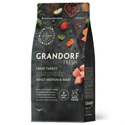 GRANDORF Fresh Dog Adult Med&Maxi Turkey&Sweet Potato (Свежее мясо индейки с бататом для собак средних и крупных пород) 1 кг GRANDORF Fresh Dog Adult Med&Maxi Turkey&Sweet Potato (Свежее мясо индейки с бататом для собак средних и крупных пород) 1 кг