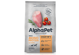 AlphaPet Superpremium Monoprotein Сухой корм АльфаПет для собак Средних и Крупных пород Индейка 3 кг AlphaPet Superpremium Monoprotein Сухой корм АльфаПет для собак Средних и Крупных пород Индейка 3 кг