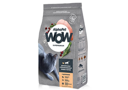 AlphaPet Wow Superpremium Сухой корм АльфаПет для Стерилизованных кошек Цыпленок 7 кг