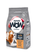 С индейкой и рисом для взрослых собак мелких пород AlphaPet WOW Superpremium / Сухой полнорационный корм с индейкой и рисом для взрослых собак мелких пород 0.5кг