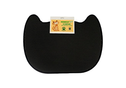 HOMECAT EVA 65 см х 49 см коврик для кошачьего туалета двойной фигурный серый