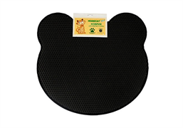 HOMECAT EVA 65 см х 60 см коврик для кошачьего туалета двойной фигурный серый