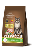 Petvador корм Holistic Полнорацион. корм для взрослых кошек крупных пород индейка 2кг