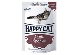 Паучи Хэппи Кэт /кролик/ в соусе (Россия) - 0,085 кг ZB402915
