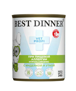{{productViewItem.photos[photoViewList.activeNavIndex].Alt || productViewItem.photos[photoViewList.activeNavIndex].Description || 'Влажный корм Best Dinner Hypoallergenic с индейкой и уткой для профилактики пищевой аллергии у взрослых собак и щенков, 340 гр'}}