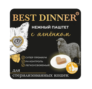 {{productViewItem.photos[photoViewList.activeNavIndex].Alt || productViewItem.photos[photoViewList.activeNavIndex].Description || 'Best Dinner консервированный полнорационный паштет с ягненком для взрослых и стерилизованных кошек, 100 гр'}}