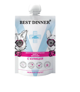 {{productViewItem.photos[photoViewList.activeNavIndex].Alt || productViewItem.photos[photoViewList.activeNavIndex].Description || 'Best Dinner Vet Profi Recovery влажный корм при истощении, выздоровлении и послеоперационном восстановлении с курицей для кошек и собак, 85 гр'}}