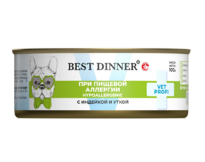 {{productViewItem.photos[photoViewList.activeNavIndex].Alt || productViewItem.photos[photoViewList.activeNavIndex].Description || 'Best Dinner Exclusive Vet Profi Hypoallergenic сухой корм для взрослых собак и щенков, 100 гр с индейкой и уткой, 100 гр'}}