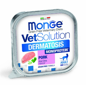 {{productViewItem.photos[photoViewList.activeNavIndex].Alt || productViewItem.photos[photoViewList.activeNavIndex].Description || 'Диетический корм Monge VetSolution Cat Dermatosis Дерматозис для кошек при заболеваниях кожи, 100 гр'}}
