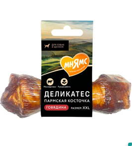 {{productViewItem.photos[photoViewList.activeNavIndex].Alt || productViewItem.photos[photoViewList.activeNavIndex].Description || 'Лакомство Мнямс Пармская косточка для собак размер XXL, 120 гр'}}