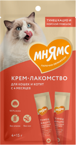 {{productViewItem.photos[photoViewList.activeNavIndex].Alt || productViewItem.photos[photoViewList.activeNavIndex].Description || 'Мнямс Крем-лакомство для кошек с тунцом Кацуо и морским гребешком, 15 гр х 4 шт.'}}