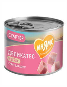 {{productViewItem.photos[photoViewList.activeNavIndex].Alt || productViewItem.photos[photoViewList.activeNavIndex].Description || 'Влажный корм Мнямс Паштет из индейки для котят до 4 месяцев "Суфле по-английски", 200 гр'}}