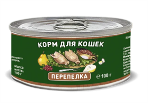 Solid Natura Holistic Перепёлка влажный корм для кошек жестяная банка, 100 гр MZB136778