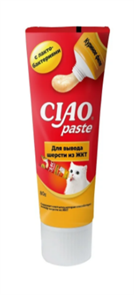 INABA Paste паста для кошек для вывода шерсти из ЖКТ Куриное филе, 80 гр MZB644580