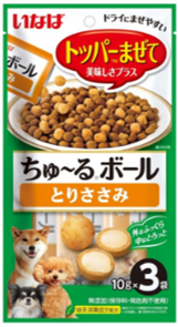 INABA Churu Ball лакомство-топпинг для собак шарики с кремовой начинкой Куриное филе, 10 гр*3 шт MZB147647