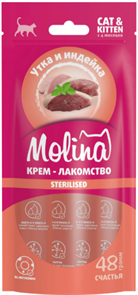 {{productViewItem.photos[photoViewList.activeNavIndex].Alt || productViewItem.photos[photoViewList.activeNavIndex].Description || 'MOLINA Лакомство для котят и кошек "Крем-лакомство с уткой и индейкой" Sterilised, 144  гр'}}