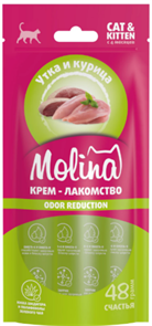 {{productViewItem.photos[photoViewList.activeNavIndex].Alt || productViewItem.photos[photoViewList.activeNavIndex].Description || 'MOLINA Функциональное крем-лакомство с уткой и курицей для взрослых кошек, снижение запаха фекалий, 48 гр'}}