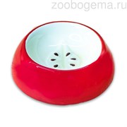 КерамикАрт миска керамическая для грызунов Яблоко 10 мл красная