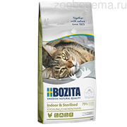 BOZITA Feline Funktion Indoor & Sterilised, сухое питание для взрослых и пожилых кошек, ведущих домашний образ жизни, кастрированных котов и стерилизованных кошек, 400гр