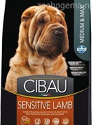 Cibau Sensitive LAMB MEDIUM/MAXI с ягненком сухой корм для средних и крупных собак 2.5 кг