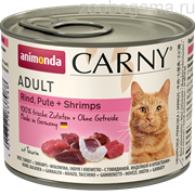 Animonda CARNY Adult с говядиной, индейкой и креветками д/кошек