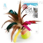 GiGwi75068 Cat Toys Feather мячик с перьями для кошек