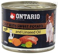 Ontario консервы для собак малых пород: телятина и батат