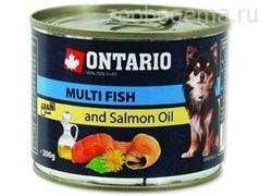 Ontario консервы для собак рыбное ассорти