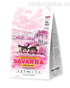 SAVARRA Sensitive Cat Сухой корм для взрослых кошек с чувствительным пищеварением 400г Ягненок/рис