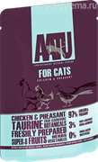 Паучи для кошек Курица и Фазан (AATU FOR CATS CHICKEN & PHEASANT) WACCP85 | AATU FOR CATS CHICKEN & PHEASANT | 0.085kg | SKU: 20894 | AATU Консервы