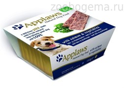 Applaws паштет для собак с лососем и овощами, Dog Pate with Salmon & vegetables