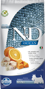 N&D DOG OCEAN CODFISH, PUMPKIN AND ORANGE ADULT MINI 7KG