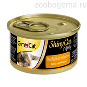 GIMCAT ShinyCat Консервы для кошек «Тунец с цыпленком»