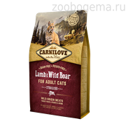 Carnilove 2кг Lamb & Wild Boar for Adult Cats – Sterilised д/кастрир.котов, ягненок и дик.кабан 5123