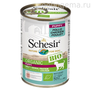 Schesir Bio консервы для щенков, курица 400 гр