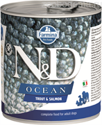 Н&Д влажный корм для собак океан, форель и лосось /N&D DOG OCEAN TROUT & SALMON, 285 гр