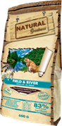 Natural Greatness Field & River Recipe сухой корм для кошек ягненок с рыбой 18 кг