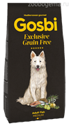 Корм Госби Грейн фри для собак всех пород с рыбой  3 кг/ GOSBI EXCLUSIVE GRAIN FREE FISH MEDIUM 3 kg