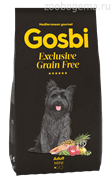 Корм Госби Грейн фри для собак мелких пород 2 кг / GOSBI EXCLUSIVE GRAIN FREE ADULT MINI 2 kg